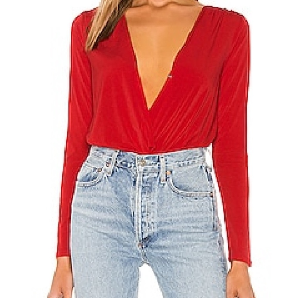 BCBG Generation Surplus Deep V Bodysuit